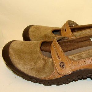 MERRELL WOMENS BANDEAU TAN SUEDE LEATHER SHOES 11B